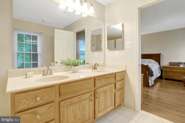 Bathroom, Bedroom, Dual Sink Vanities, Interior, Wood Texture Flooring