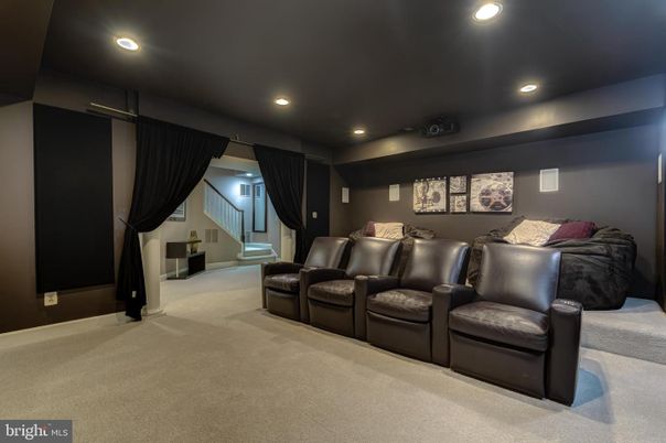 Home Theatre Room, Interior, Recessed Lighting, Theatre Room