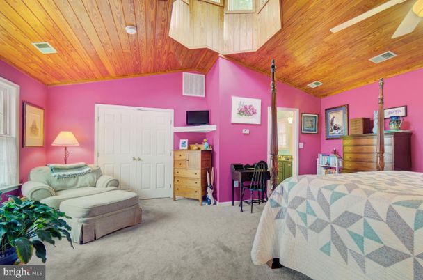 Bedroom, Interior, Wooden Ceilings