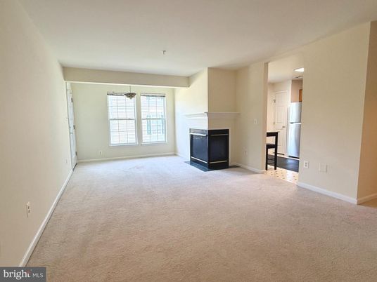 Empty room, Fireplace, Interior