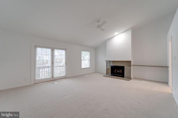 Empty room, Fireplace, Interior, Recessed Lighting