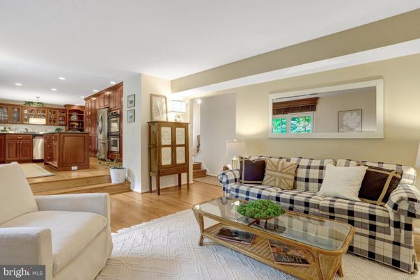 Interior, Kitchen, Living room, Recessed Lighting, Stainless Steel Appliances, Wood Texture Flooring