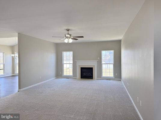 Empty room, Fireplace, Interior