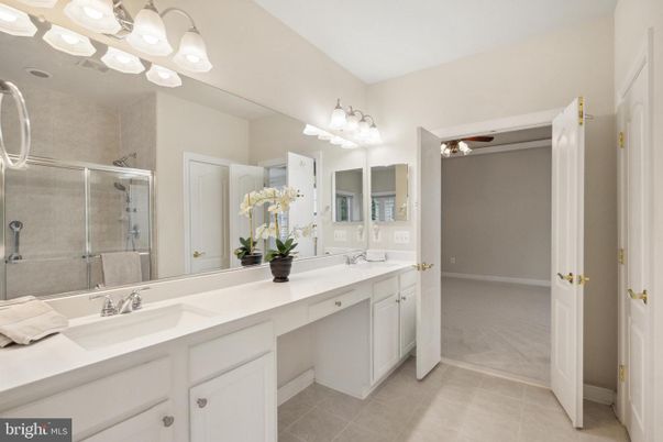 Bathroom, Dual Sink Vanities, Glass Shower, Interior