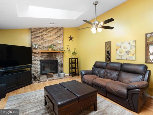 Fireplace, Interior, Living room, Stone Walls, Wood Texture Flooring