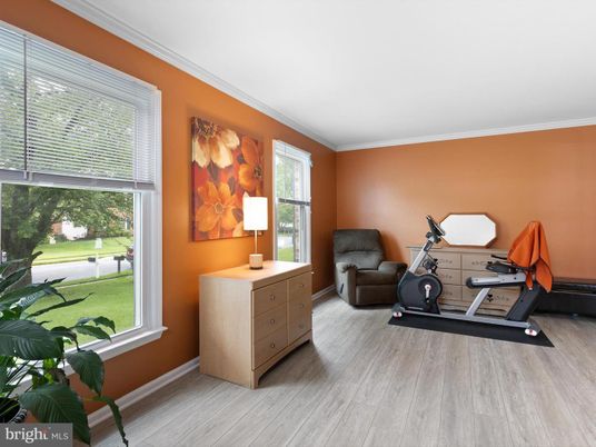 Fitness Equipment, Interior, Wood Texture Flooring