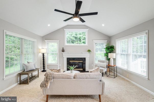 Fireplace, Interior, Living room, Recessed Lighting