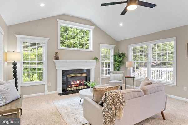 Fireplace, Interior, Living room, Recessed Lighting