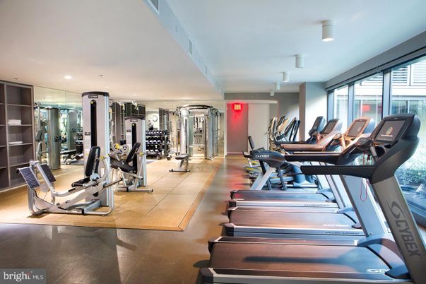 Fitness Equipment, Gym, Interior, Recessed Lighting