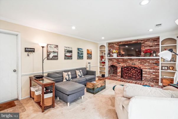 Fireplace, Interior, Living room, Recessed Lighting, Stone Walls