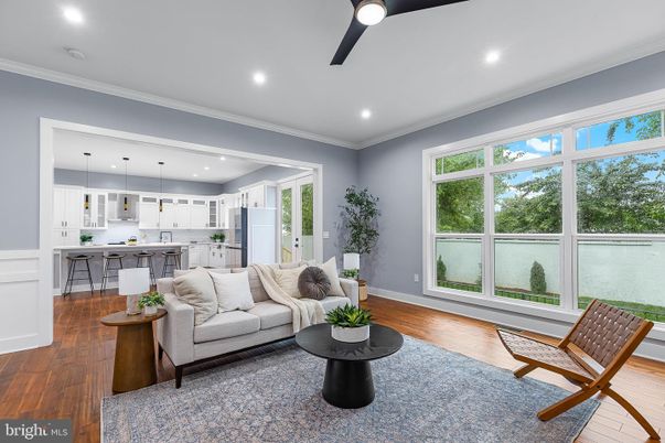 Interior, Kitchen, Living room, Pendant Lights, Recessed Lighting, Wood Texture Flooring