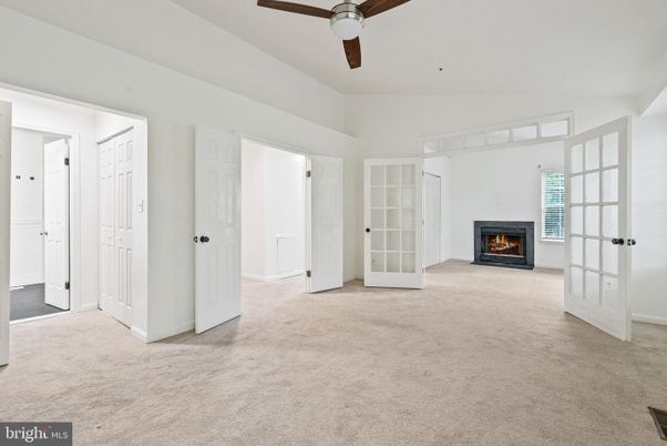 Empty room, Fireplace, Interior