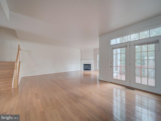 Empty room, Fireplace, Interior, Wood Texture Flooring