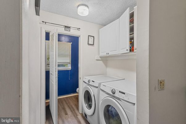 Interior, Washer, Wood Texture Flooring