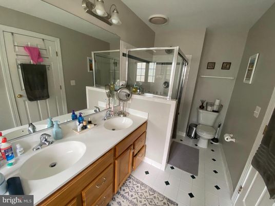 Bathroom, Dual Sink Vanities, Glass Shower, Interior
