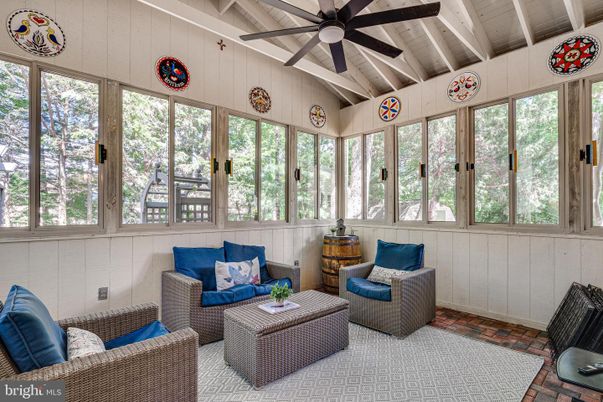 Interior, Living room, Sun Room, Wooden Beams