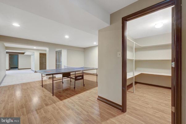 Game Room, Interior, Recessed Lighting, Wood Texture Flooring