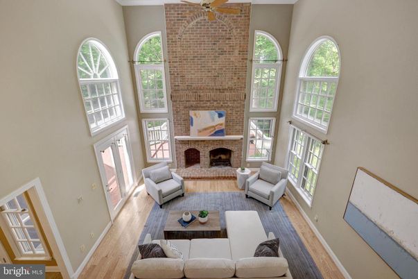 Fireplace, Interior, Living room, Stone Walls, Wood Texture Flooring