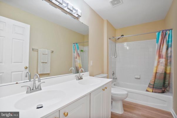 Bathroom, Dual Sink Vanities, Interior, Wood Texture Flooring