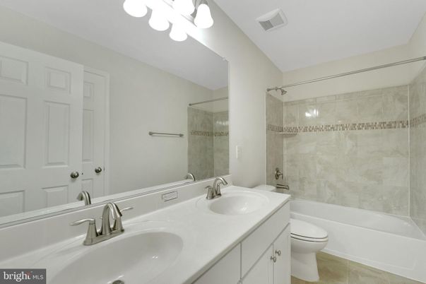 Bathroom, Dual Sink Vanities, Glass Shower, Interior