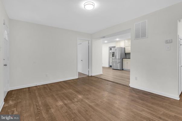Empty room, Interior, Kitchen, Wood Texture Flooring