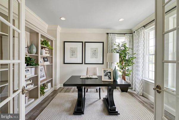 Home Office, Interior, Recessed Lighting