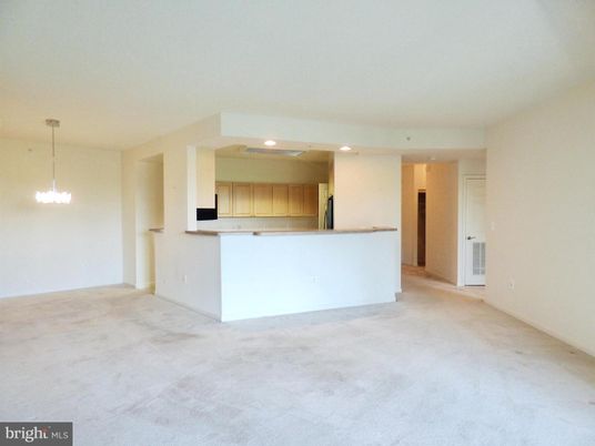 Empty room, Interior, Kitchen, Pendant Lights, Recessed Lighting