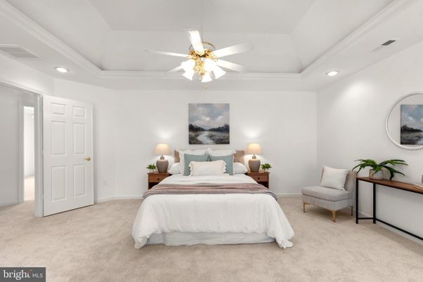 Bedroom, Interior, Recessed Lighting