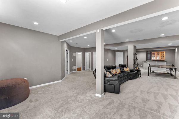 Interior, Living room, Recessed Lighting