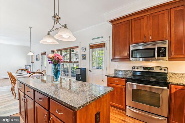 Interior, Kitchen, Pendant Lights, Stainless Steel Appliances, Wood Texture Flooring