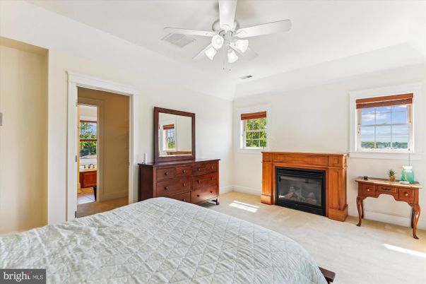 Bedroom, Fireplace, Interior