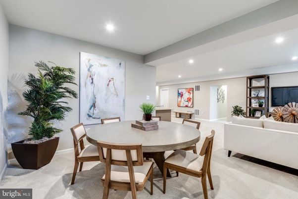 Dining room, Interior, Living room, Recessed Lighting