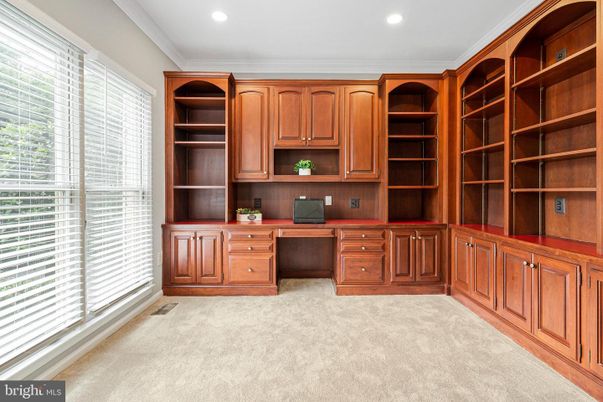 Home Office, Interior, Recessed Lighting