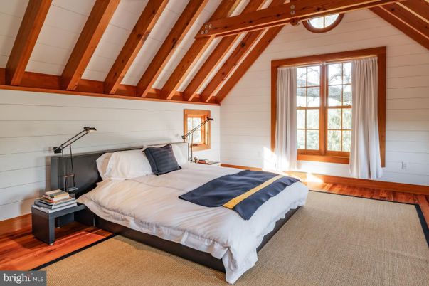 Bedroom, Interior, Wooden Beams, Wood Texture Flooring