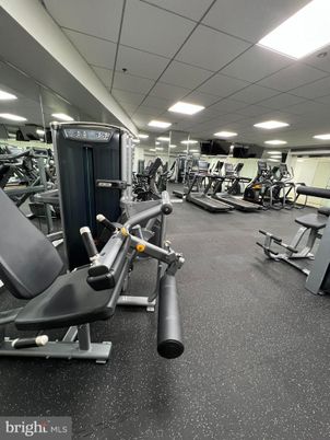 Fitness Equipment, Gym, Interior, Recessed Lighting
