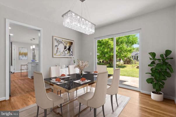 Chandelier, Dining room, Interior, Pendant Lights, Wood Texture Flooring
