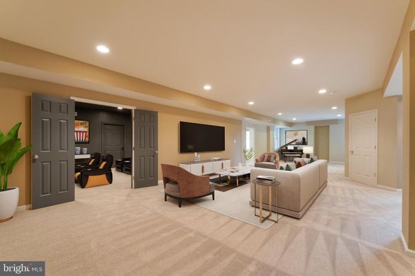 Interior, Living room, Piano, Recessed Lighting