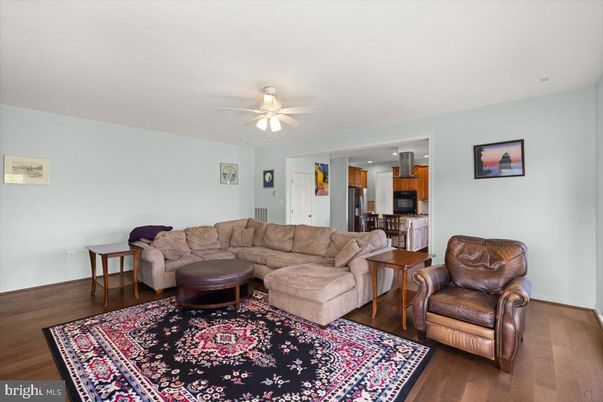 Interior, Kitchen, Living room, Recessed Lighting, Stainless Steel Appliances, Wood Texture Flooring