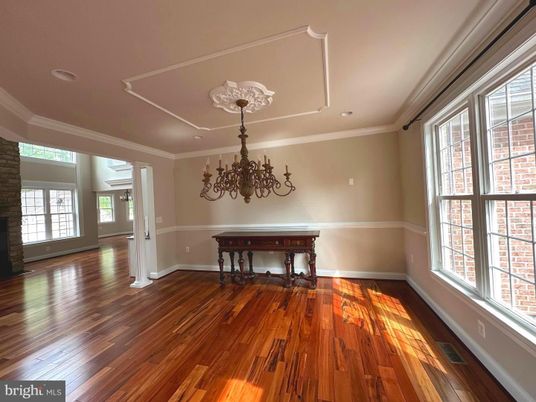 Chandelier, Interior, Recessed Lighting, Wood Texture Flooring