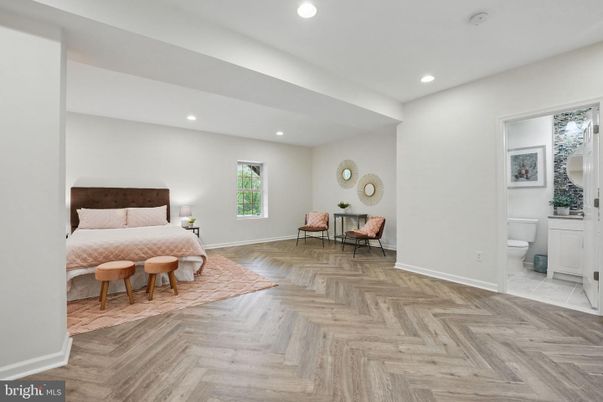 Bathroom, Bedroom, Interior, Recessed Lighting, Wood Texture Flooring