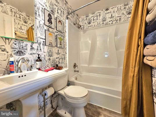 Bathroom, Interior, Wood Texture Flooring