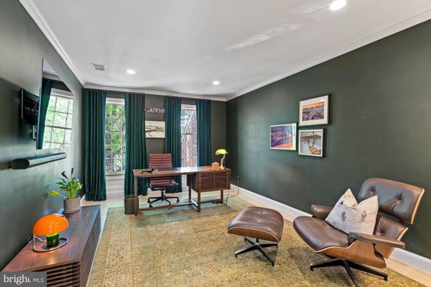 Home Office, Interior, Recessed Lighting
