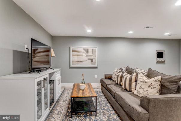 Interior, Living room, Recessed Lighting