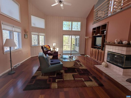 Fireplace, Interior, Living room, Wood Texture Flooring