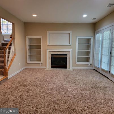 Empty room, Fireplace, Interior, Recessed Lighting
