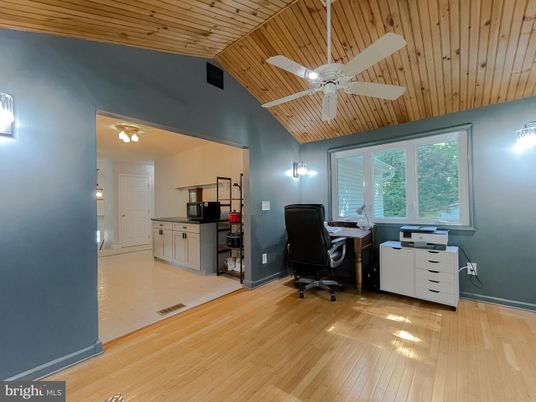 Home Office, Interior, Wooden Ceilings, Wood Texture Flooring