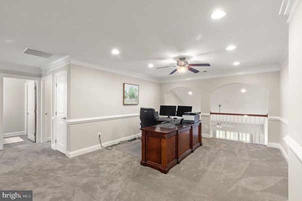 Home Office, Interior, Recessed Lighting