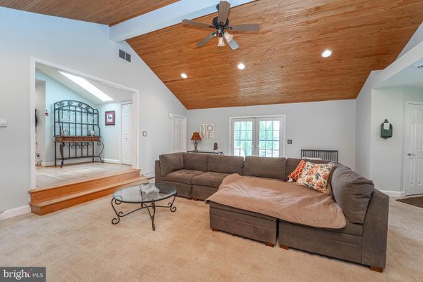 Interior, Living room, Recessed Lighting, Wooden Ceilings