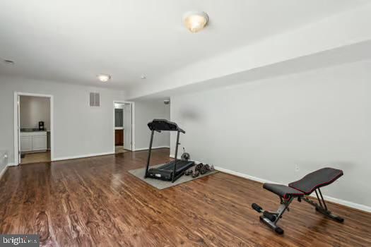 Fitness Equipment, Interior, Wood Texture Flooring