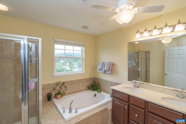 Bathroom, Dual Sink Vanities, Glass Shower, Interior